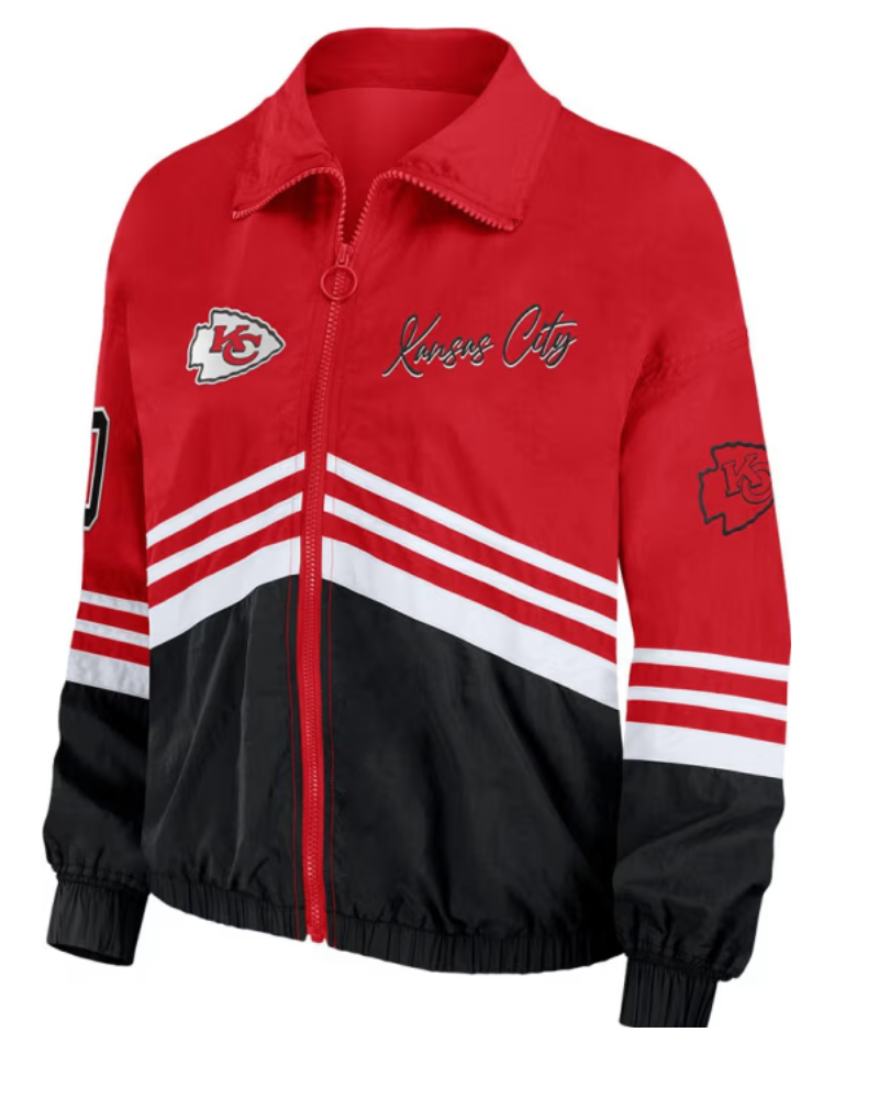 WearByErinAndrewsKansasCityChiefsRedWindbreakerLightweightJackets