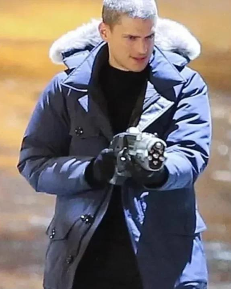 The Flash Captain Cold Blue Hooded Coat