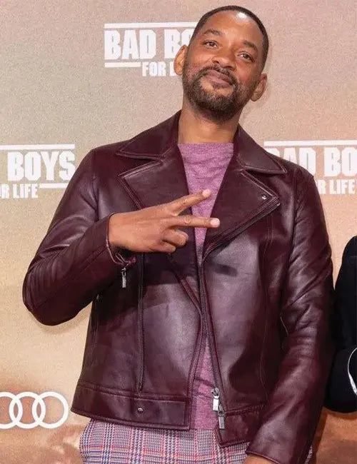 Will Smith Bad Boys For Life Premiere Maroon Jacket