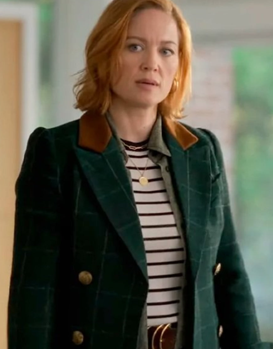 Will Trent S03 Erika Christensen Checkered Blazer