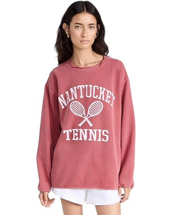 The Perfect Couple Sam Nivola Pink Tennis Sweatshirt