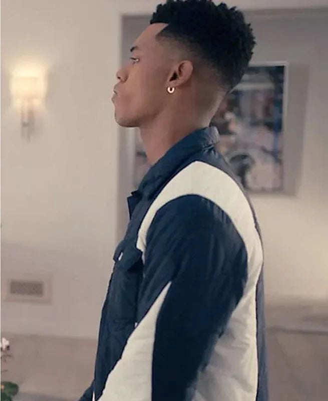 Will Smith Bel-Air Black And White Quilted Jacket