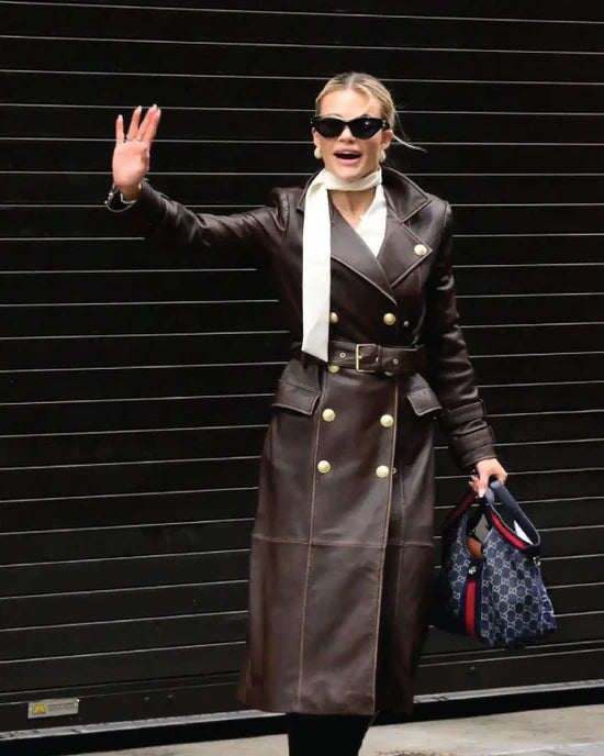 Witney Carso New York City Leather Trench Coat