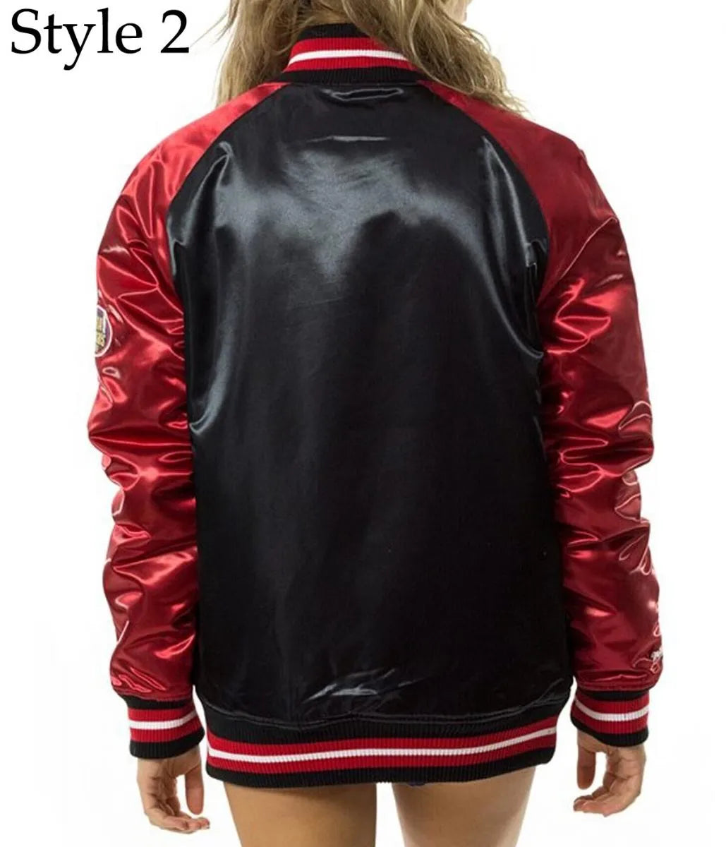 Women’s Varsity Chicago Bulls Satin Jacket