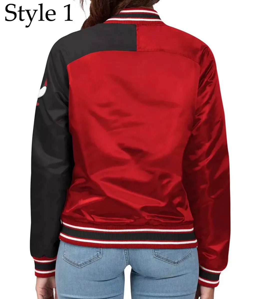 Women’s Varsity Chicago Bulls Satin Jacket