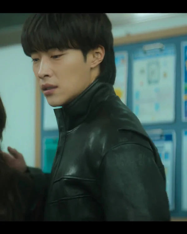 Woo Do Hwan Mr. Plankton Leather Jacket