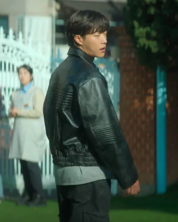 Mr. Plankton Woo Do Hwan Black Leather Jacket
