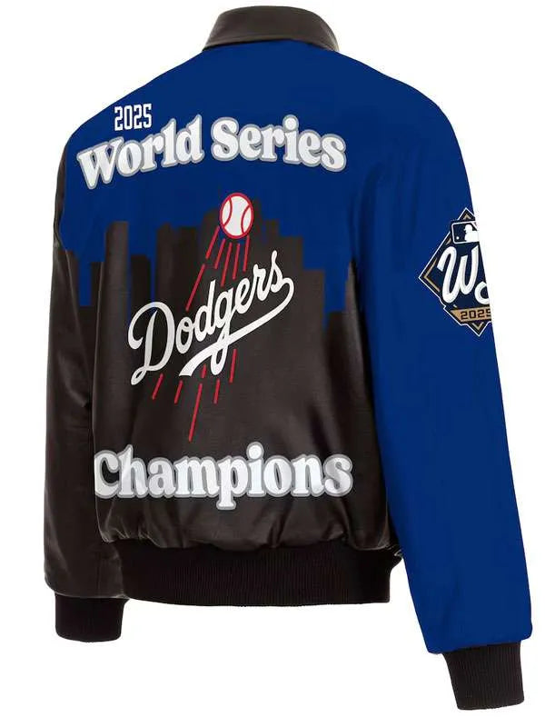 LA Dodgers Champions 2025 Leather Jacket