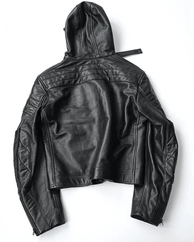 Yohji Yamamoto Real Leather Hooded Jacket