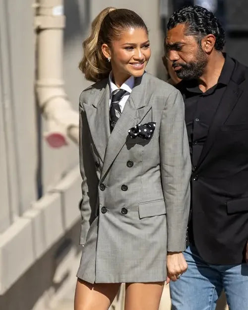 Zendaya Double-Breasted Blazer