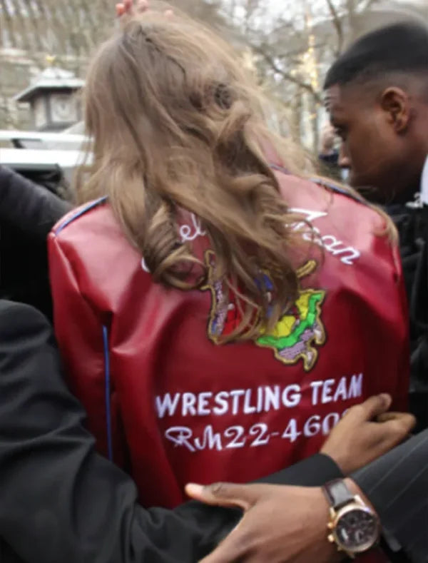 Zendaya Red Leather Jacket