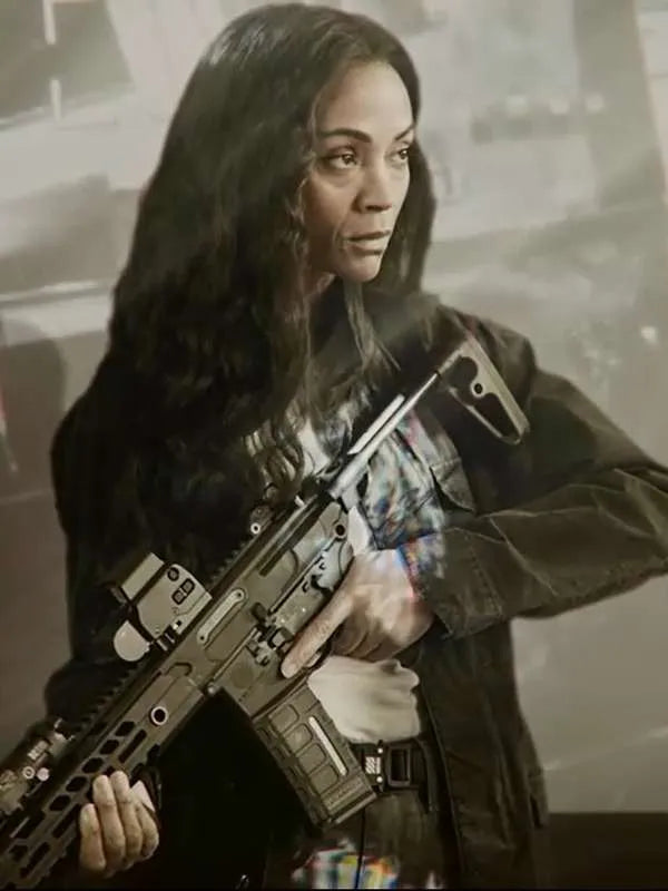 Zoe Saldana Special Ops Lioness Black Jacket