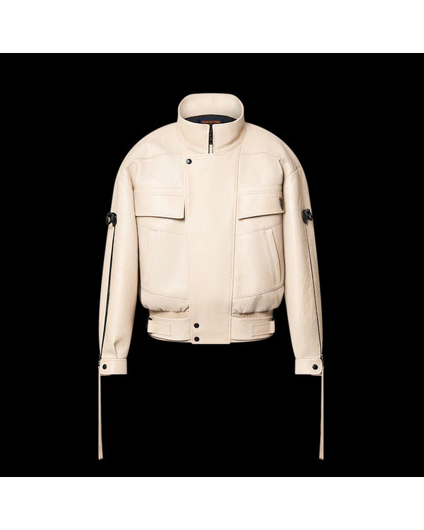 Access Hollywood 2025 Cynthia Erivo Ivory Leather Jacket