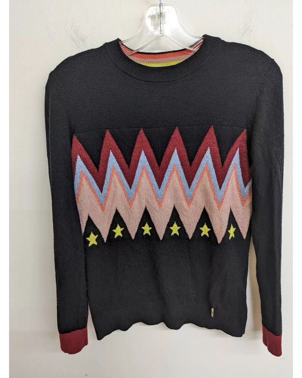 Elsbeth S02 Carrie Preston Zig-Zag Print Sweater