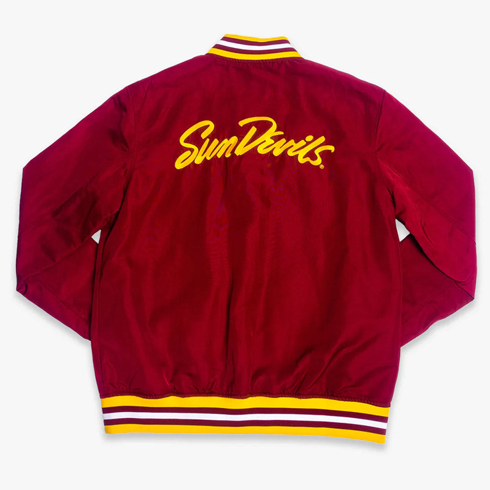 Arizona State Sun Devils Retro Maroon Bomber Jacket