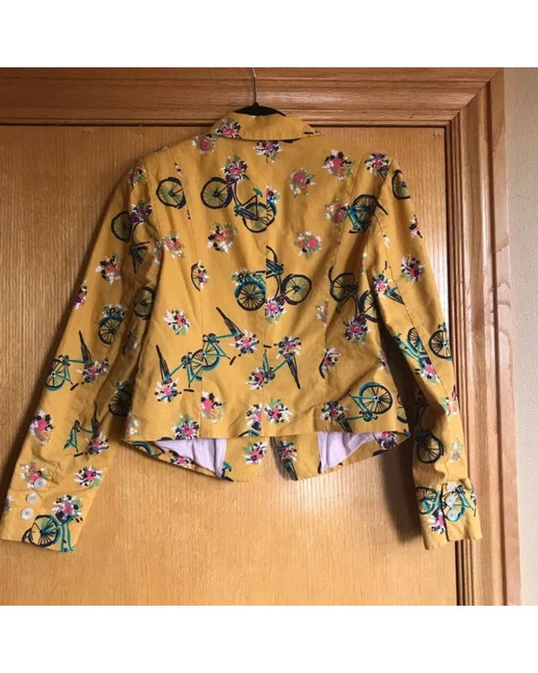 The Sex Lives of College Girls Amanda Ripley Bicycle Print Blazer