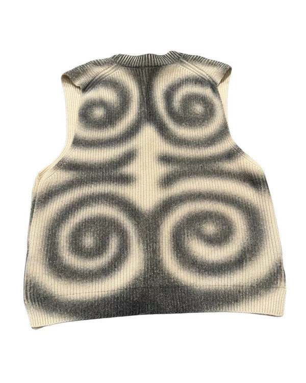 Access Daily 2025 Scott Evans Spiral Print Sweater Vest