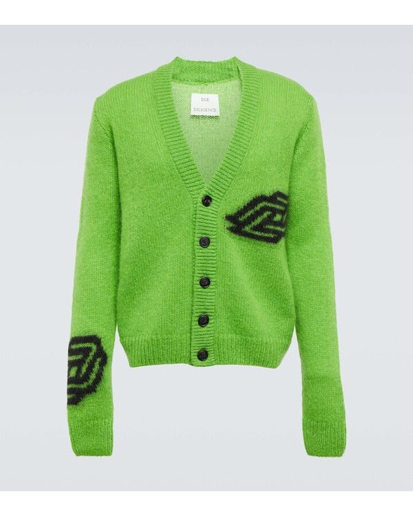 Access Daily 2025 Scott Evans Green Printed Cardigan