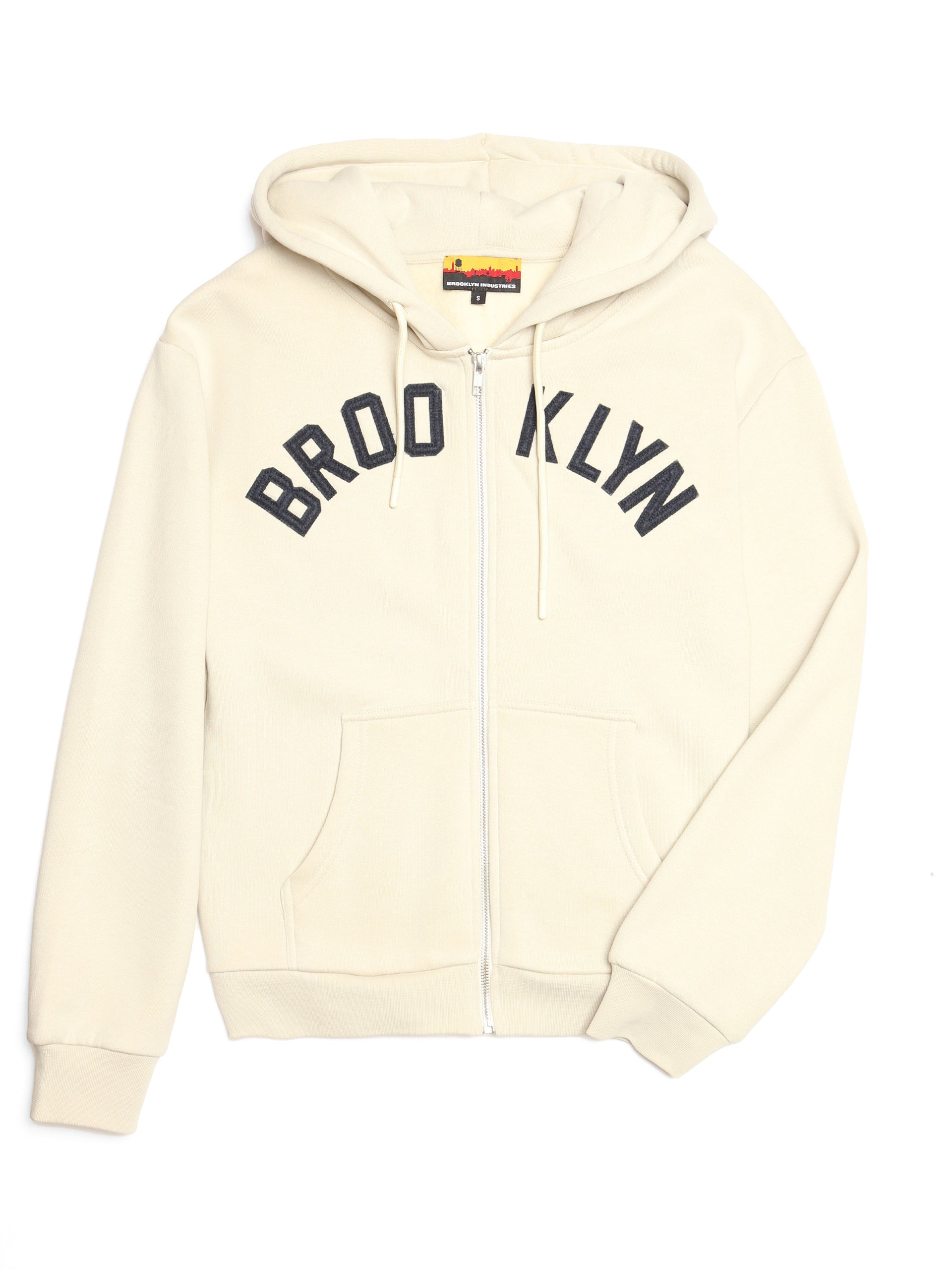 Brooklyn Applique Zip Up Hoodie