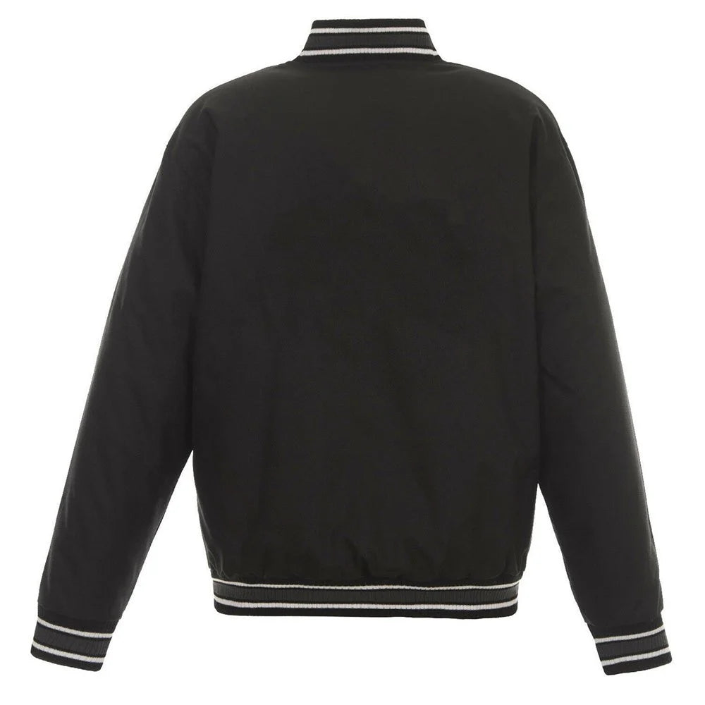 Charlotte Hornets Black Poly Twill Jacket
