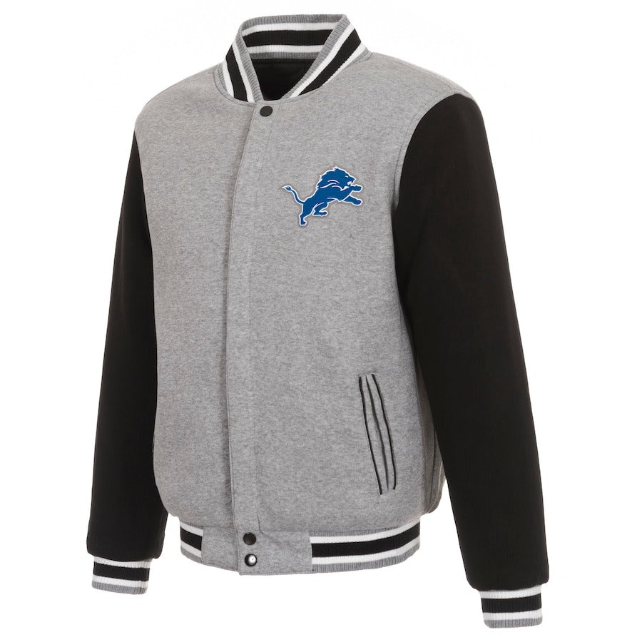 Detroit Lions JH Design Reversible Fleece Jacket