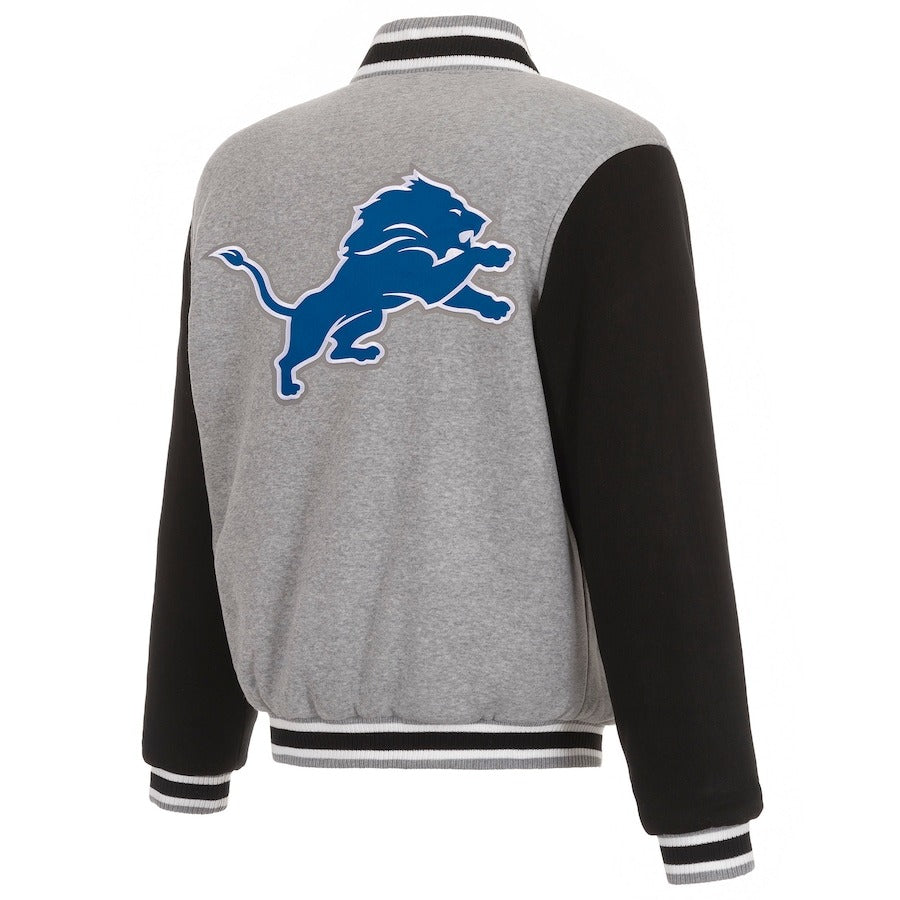 Detroit Lions JH Design Reversible Fleece Jacket