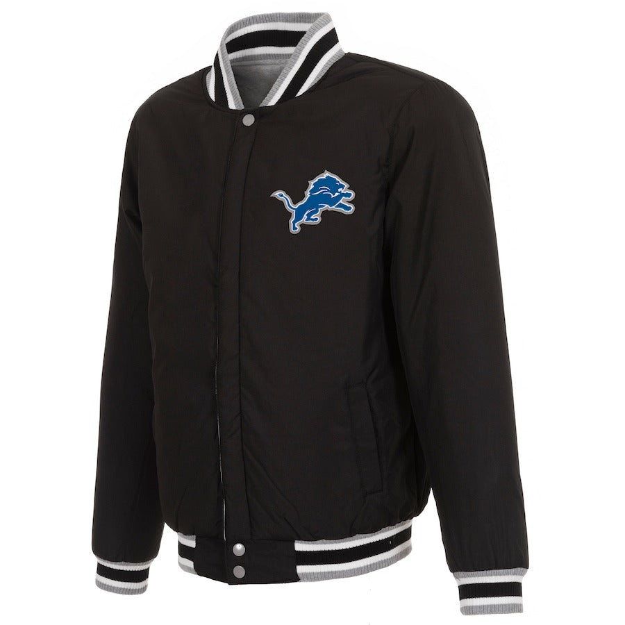 Detroit Lions JH Design Reversible Fleece Jacket