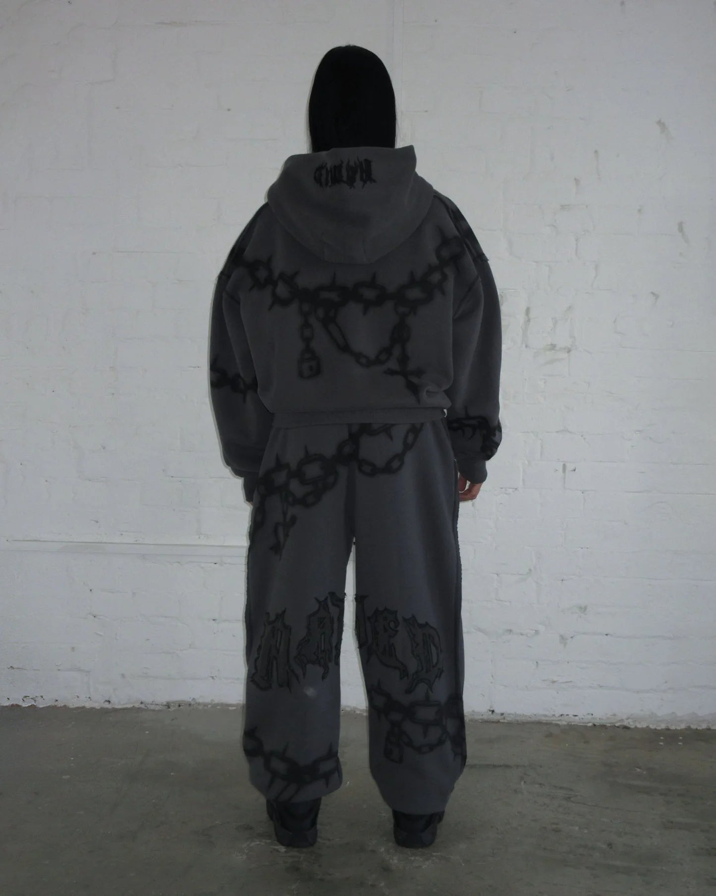 Chains Zip Hoodie Cast Iron