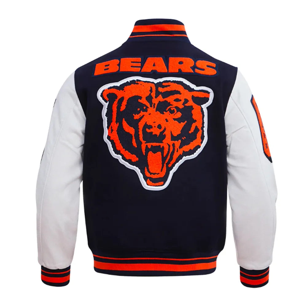 Chicago Bears Mashup Classic Rib Varsity Jacket