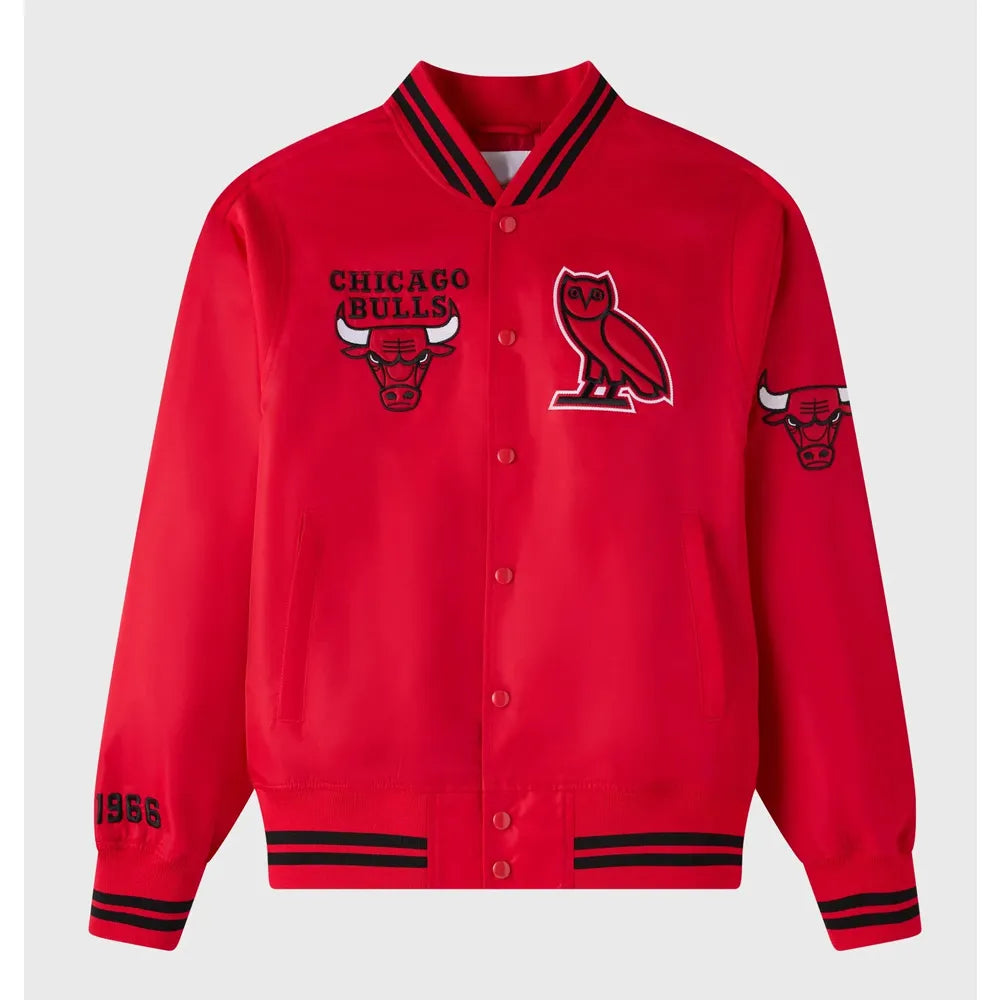 OVO Chicago Bulls Red Jacket