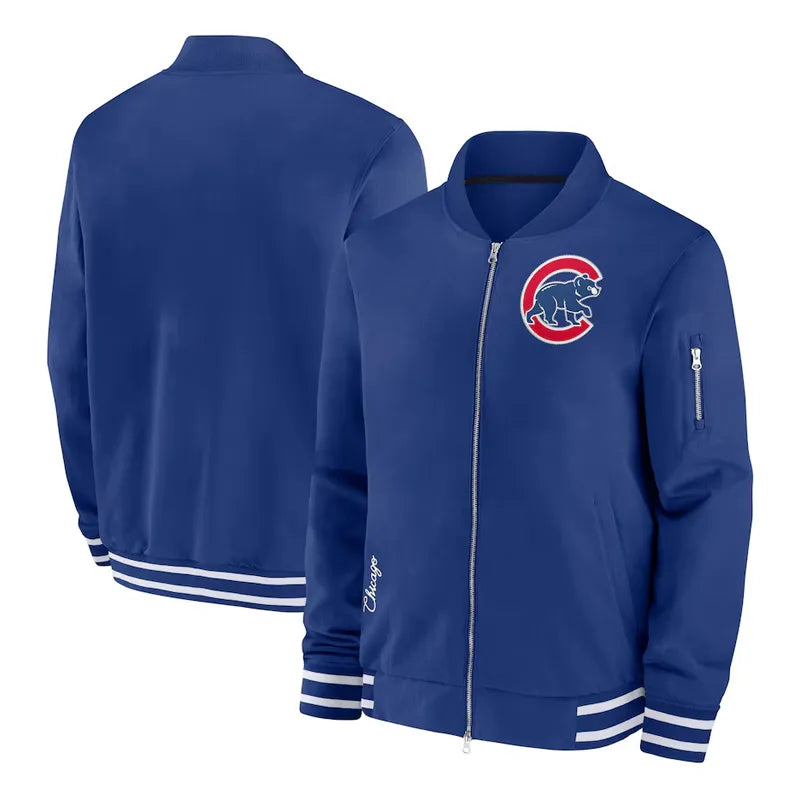 Chicago Cubs Collection Dugout Royal Bomber Jacket