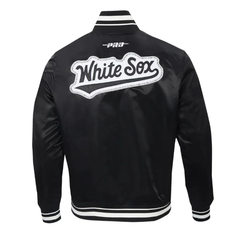 Chicago White Sox Diy Pick Stitch Classic Rib Satin Jacket