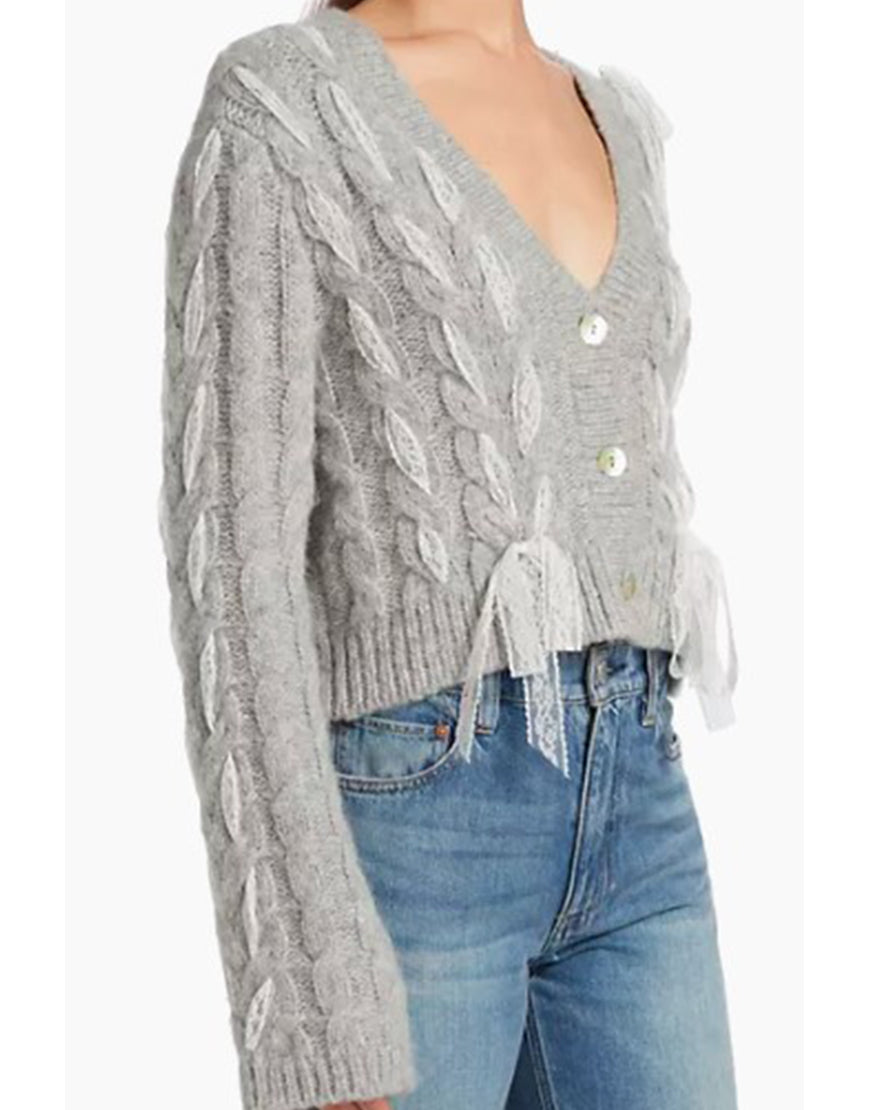 Denise Richards And Her Wild Things 2025 Denise Richards Grey Cardigan