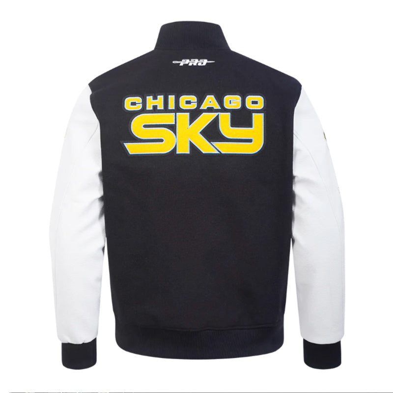 Classic Chenille Chicago Sky Varsity Jacket