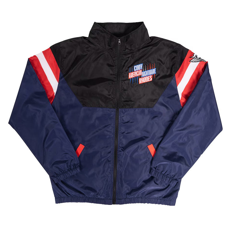 Black/Navy Cody Rhodes Neon Nightmare Windbreaker Jacket