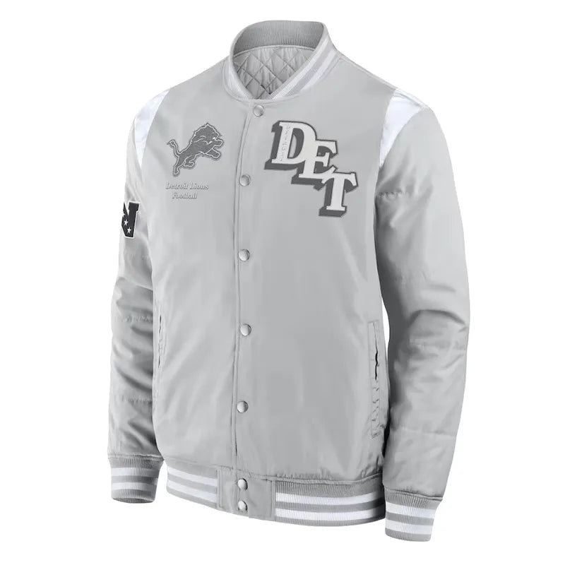 Elements Elite Detroit Lions Gray Jacket
