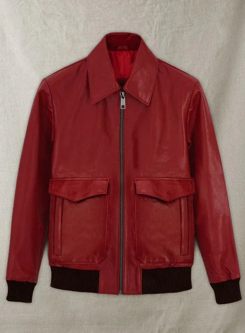 Drake Toronto Film Festival Red Leather Jacket