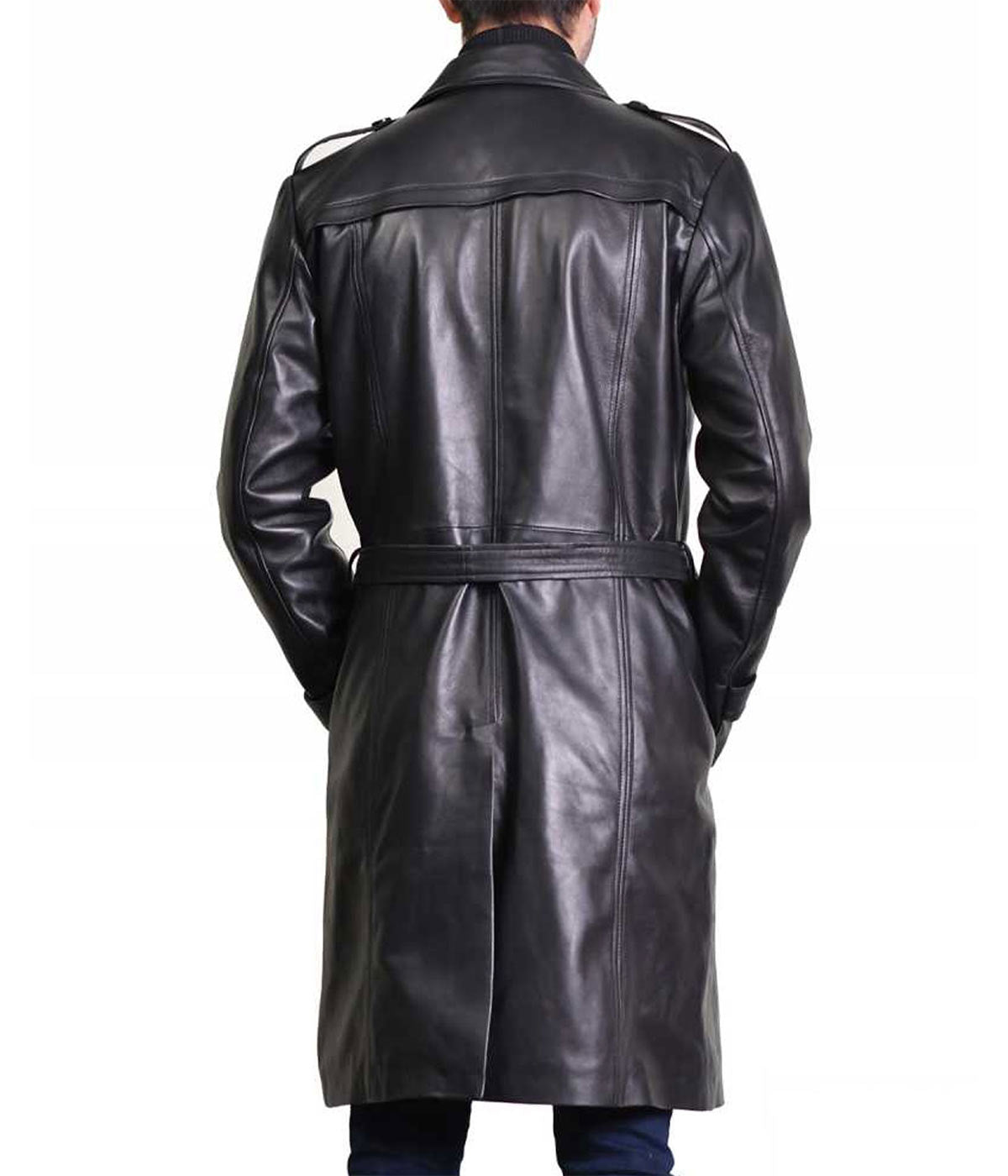 Elon Musk Leather Trench Coat