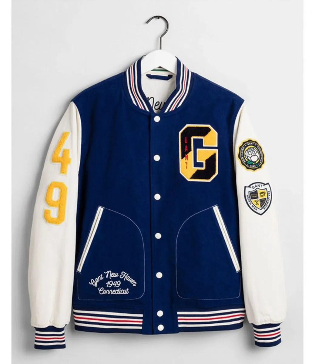 Gant The Gant Spring Blue Varsity Jacket