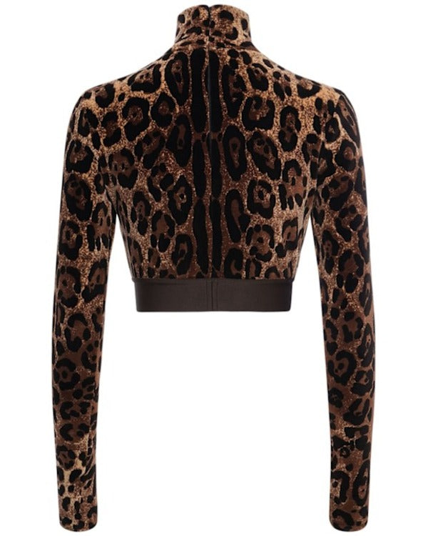 Selling The City 2025 Eleonora Srugo Leopard Crop Shirt