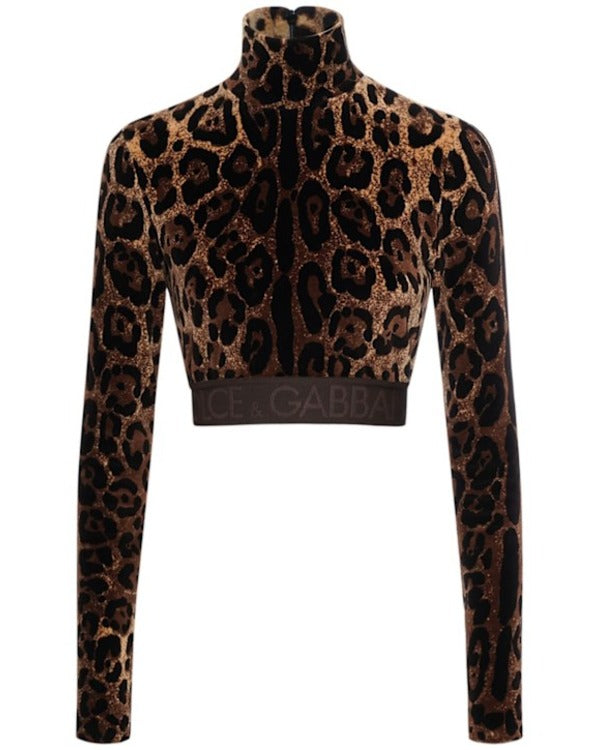 Selling The City 2025 Eleonora Srugo Leopard Crop Shirt