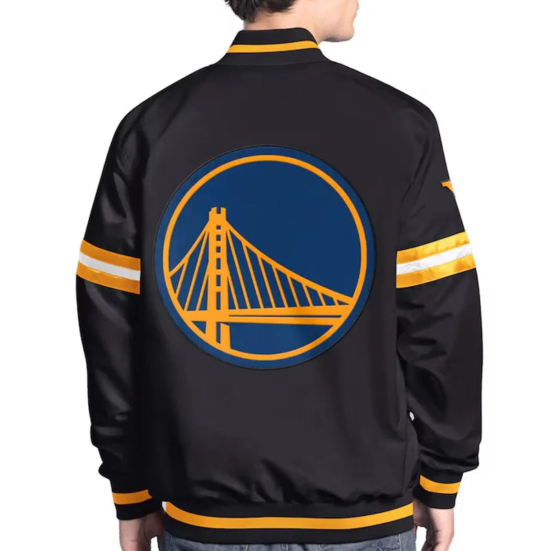 Golden State Warriors Scout Varsity Satin Jacket