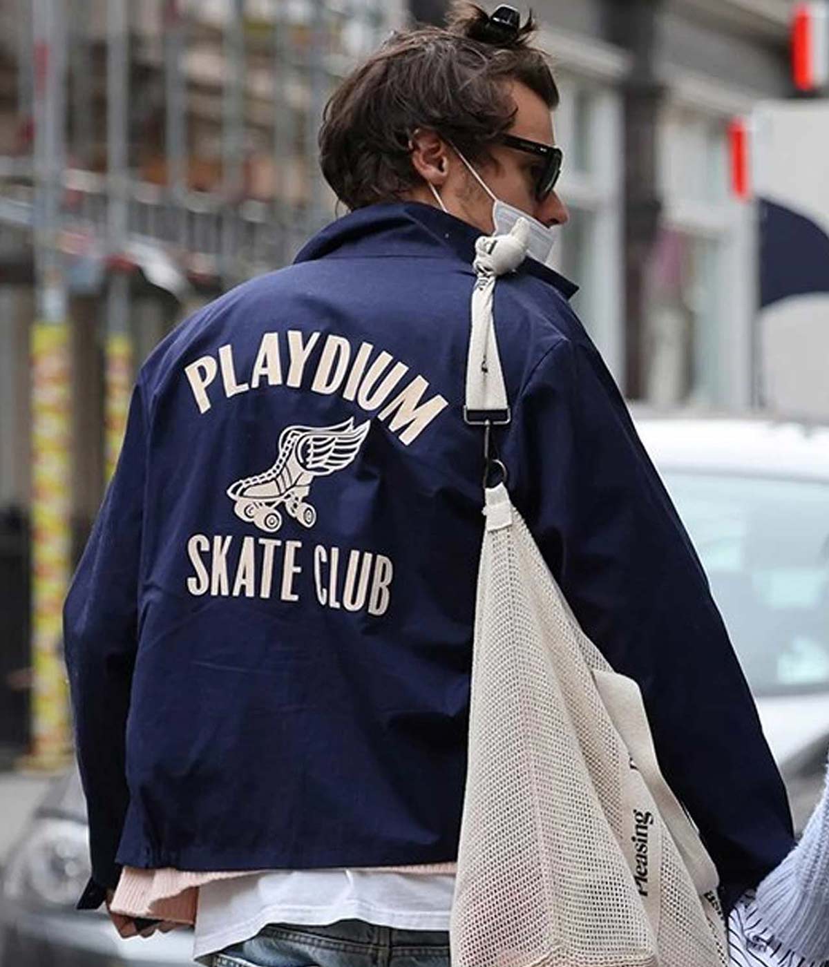 Playdium Skate Club Harry Styles Blue Cotton Jacket