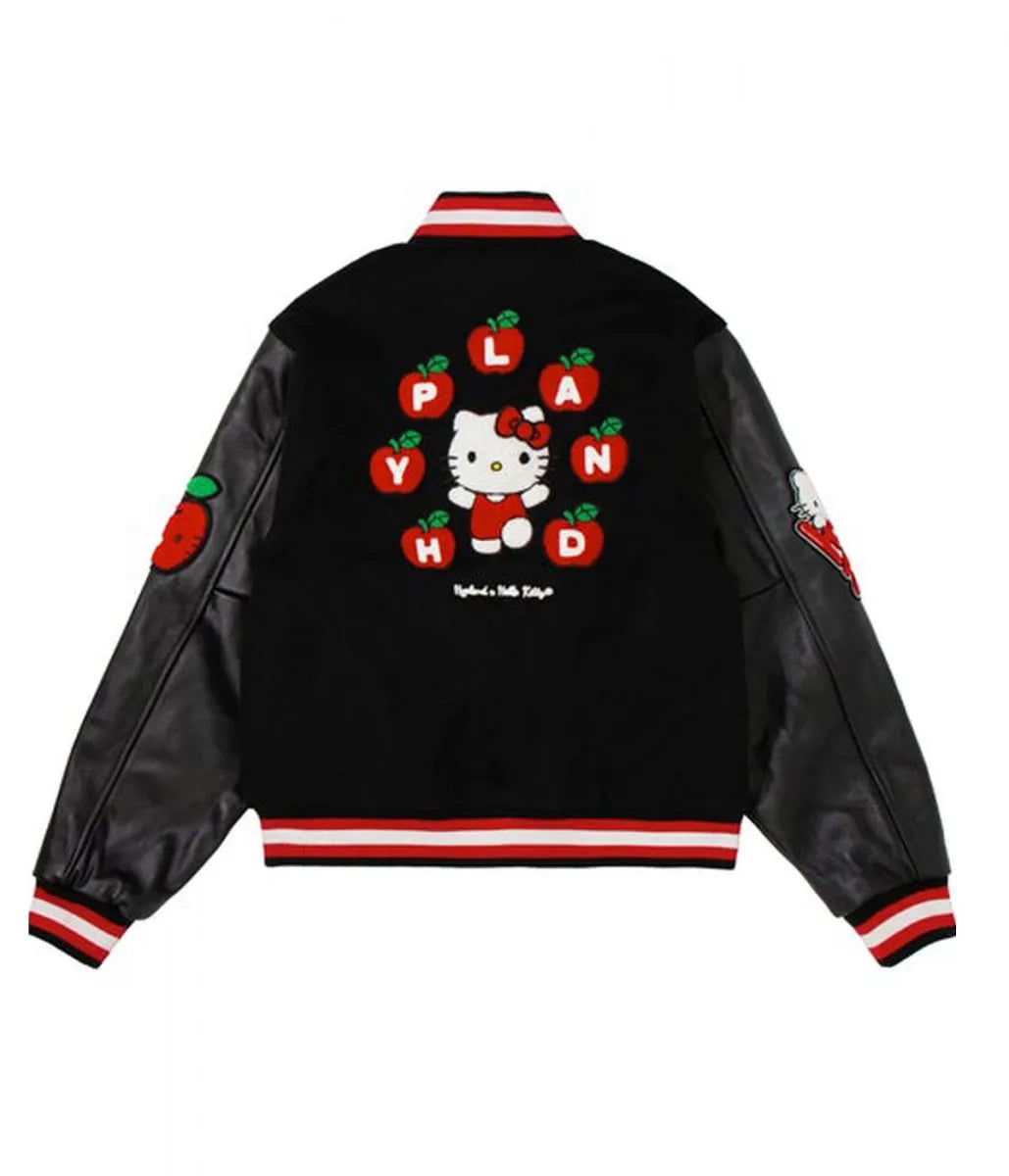 Hello Kitty Apples H Letterman Jacket