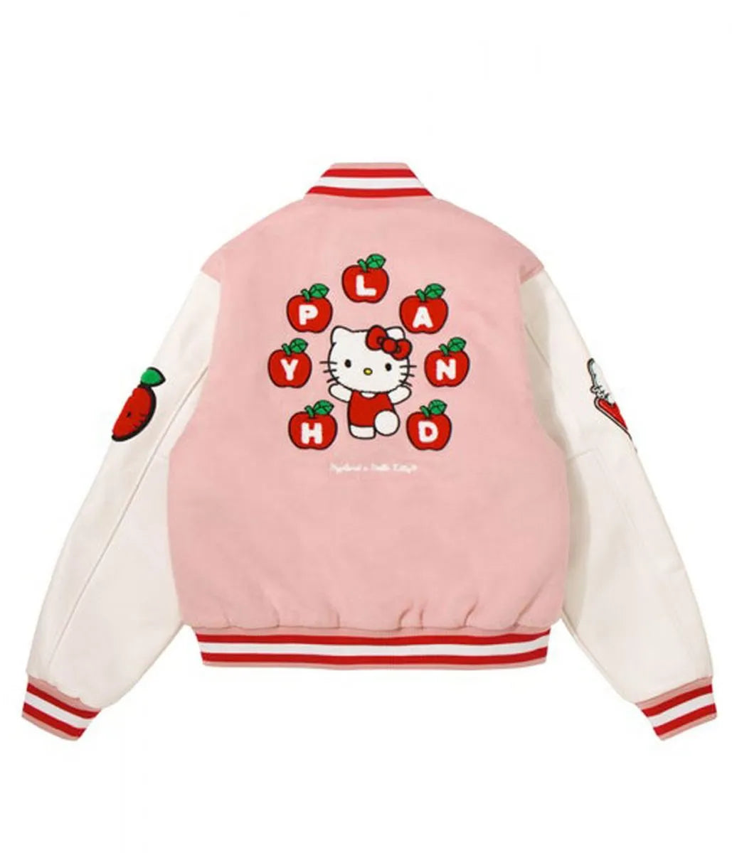 Hello Kitty Apples H Letterman Jacket