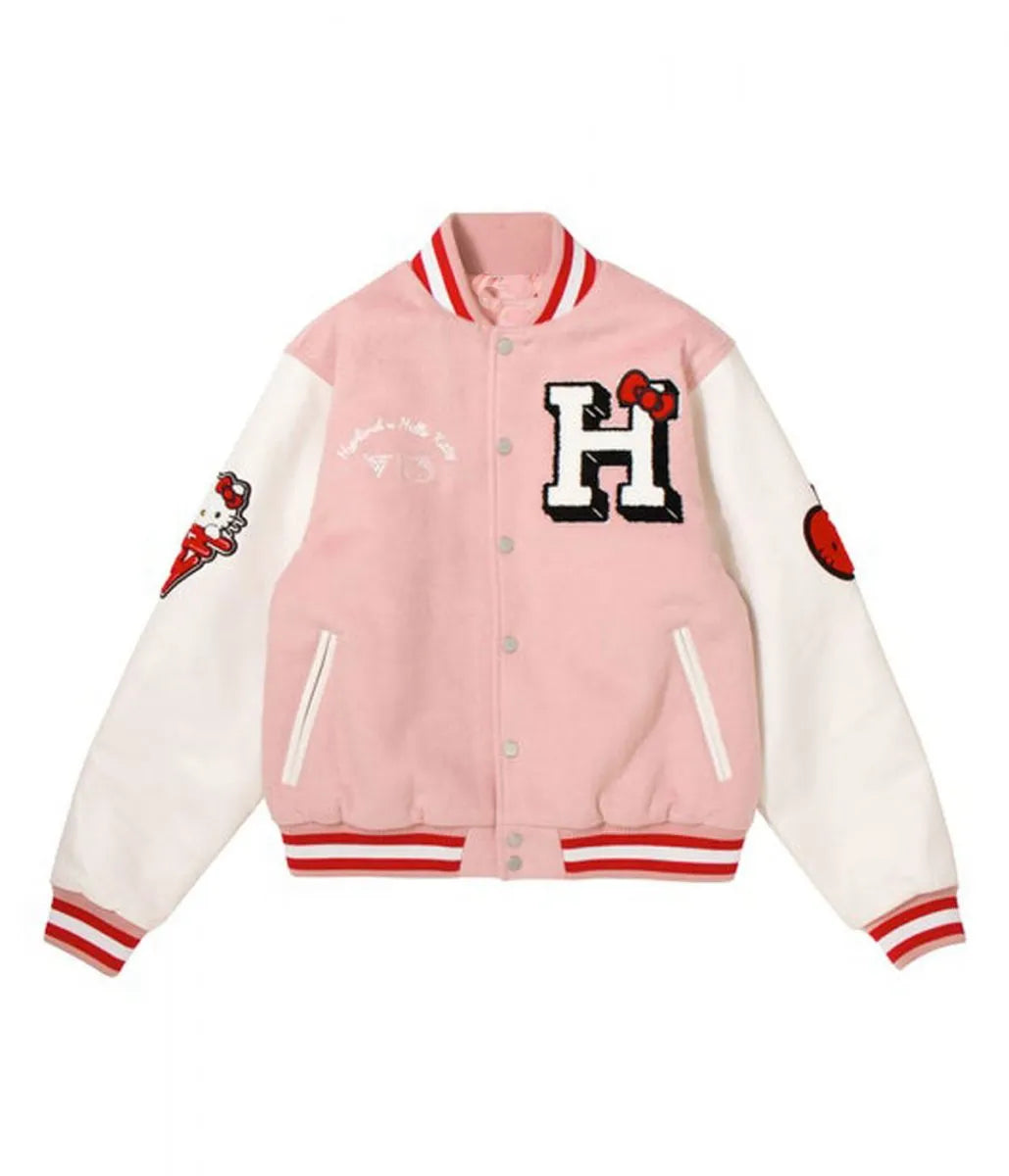 Hello Kitty Apples H Letterman Jacket