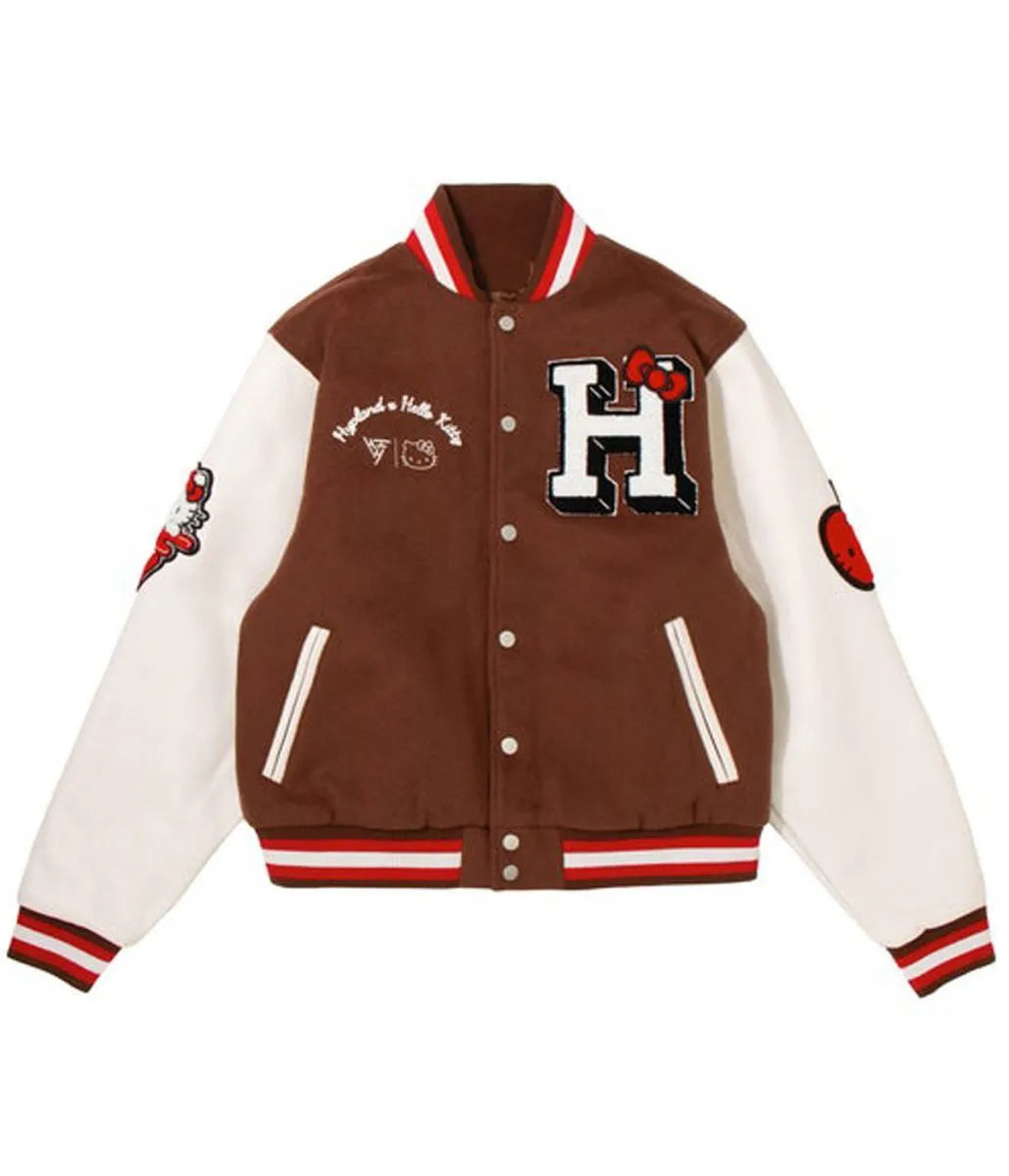 Hello Kitty Apples H Letterman Jacket