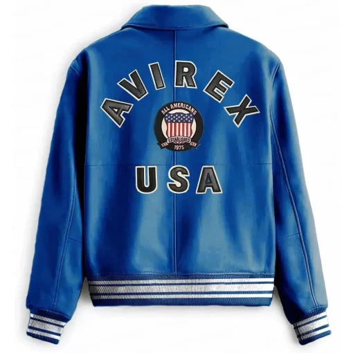 Icon Blue Leather Jacket