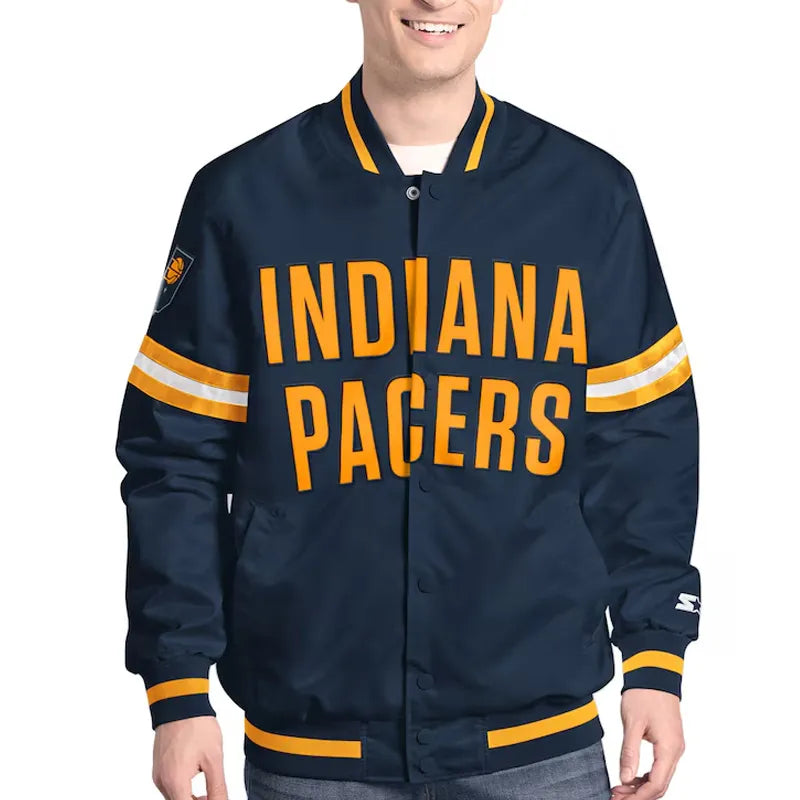 Indiana Pacers Scout Varsity Satin Jacket
