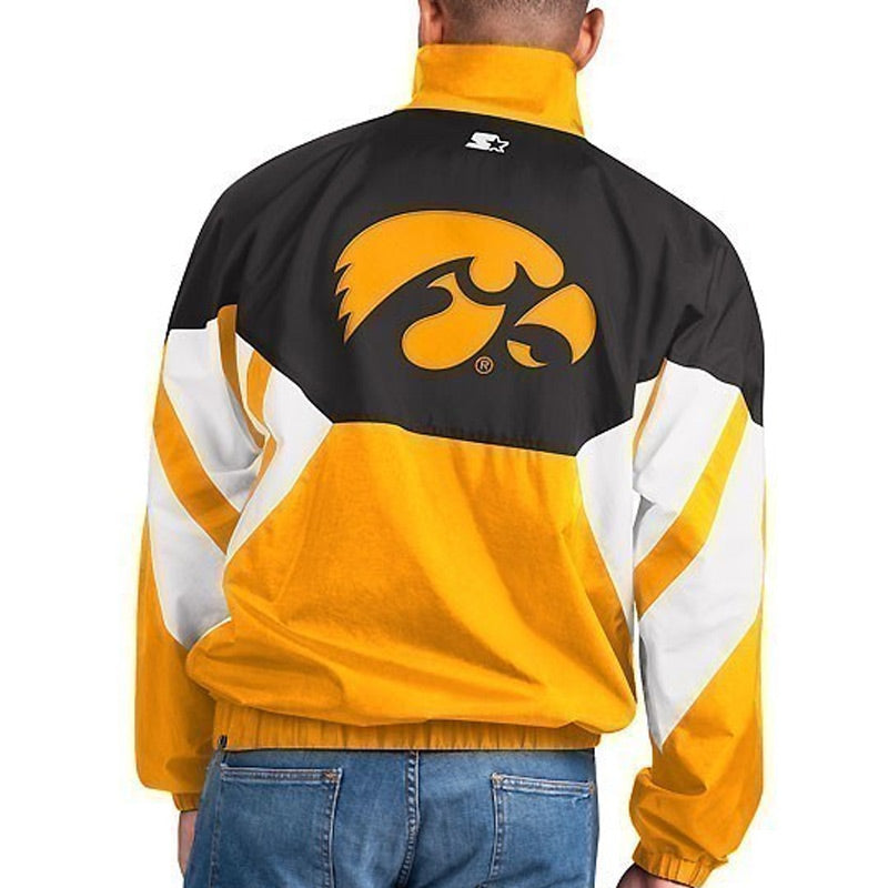 Iowa Hawkeyes Power Play Black and Gold Jacket